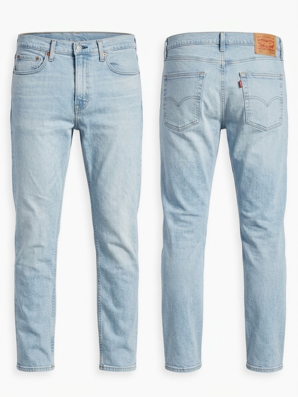 Levi's 510 Men's Pale Blue Slim Straight Jeans Fits 32x29